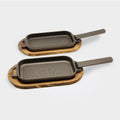 Cast Iron Griddle Pan & Skillet Pan Set